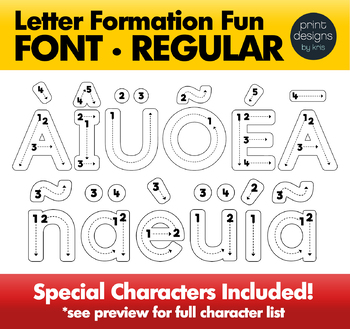 free tracing fonts for teachers